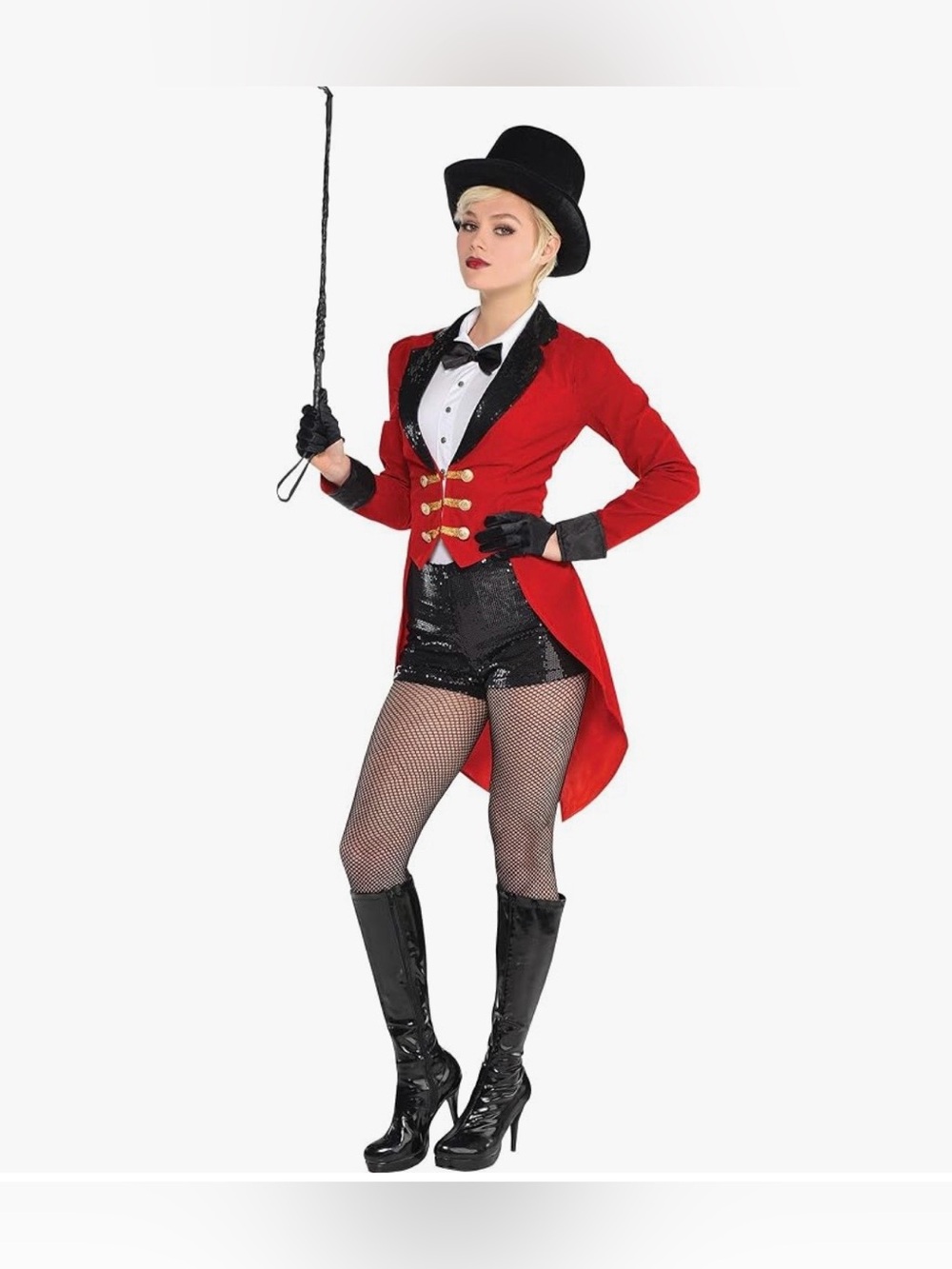 NWT Circus Master Women’s Red Tailcoat Blazer Halloween Costume Size: Small